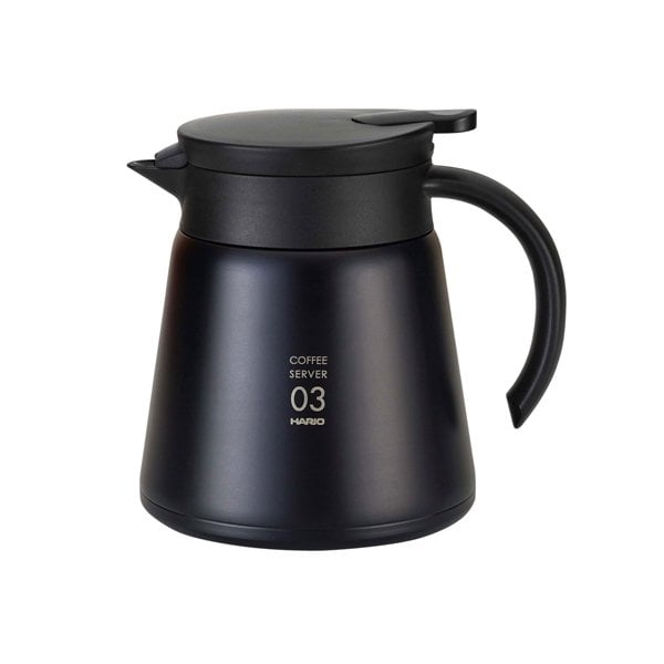 Hario V60 02 Yalıtımlı Paslanmaz Servis Sürahisi Siyah (800)